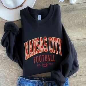 Kansas City Chiefs Crewneck Sweatshirt Classic NFL Retro Football Fan Gift 79